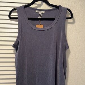 Green Envelope Women's Tank Top in Blue